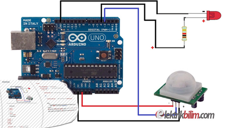 Arduino Projeleri Pır Sensörü Uygulaması