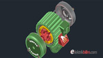 Asenkron Motor 3d Autocad Çizimi