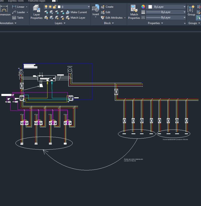 Şebeke Jeneratör Transfer Panosu Bağlantı Şeması Örneği