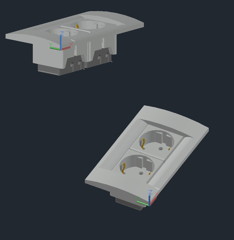3 Boyutlu Sıva Altı Elektrik Prizi