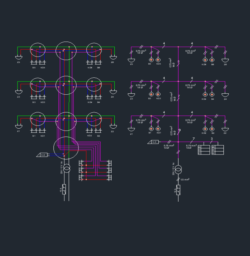 3 Kat 6 Daire Apartman Tesisatı