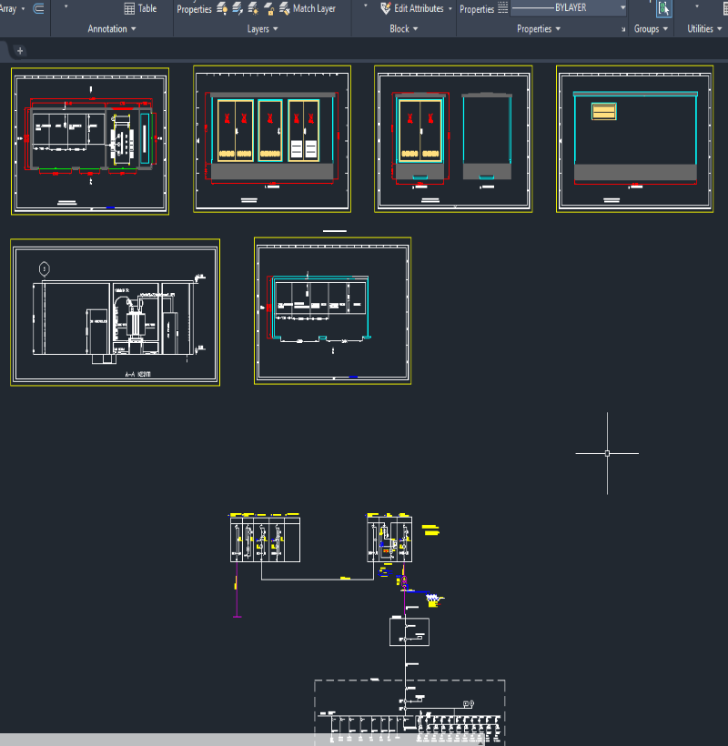 34.5 kV Orta Gerilim Hattı Tek Hat Şeması ve Trafo Köşkü Detayı