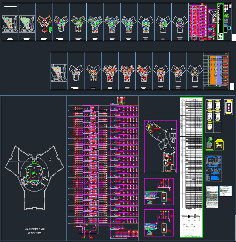 6 Bloklu 20 Katlı Modern Toplu Konut Projesi
