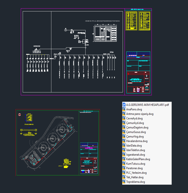 Arıtma Tesisi Elektrik Projesi