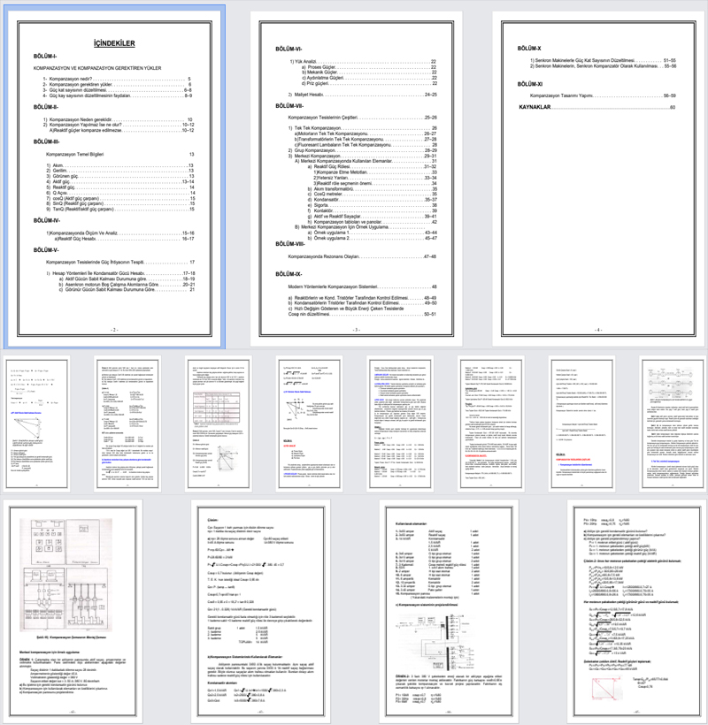 A dan Z ye Temel Kompanzasyon Bilgisi Tez Çalışması