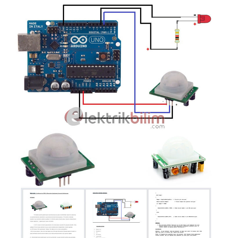 Arduino PIR Sensörü Uygulaması