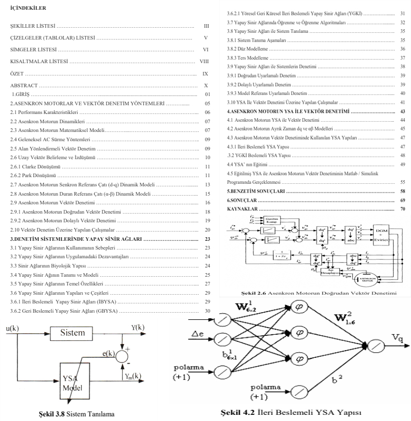 Asenkron Motorların Yapay Sinir Ağları ile Vektör Kontrolü