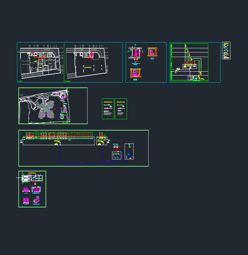 AutoCAD ile Çizilmiş Jeneratör Plan Projeleri