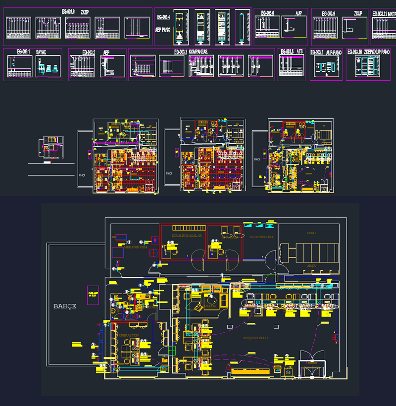Banka İç Tesisat Projesi