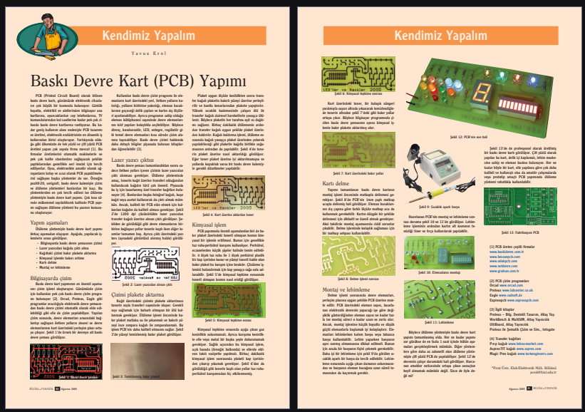 Baskı Devre Kart (PCB) Yapımı