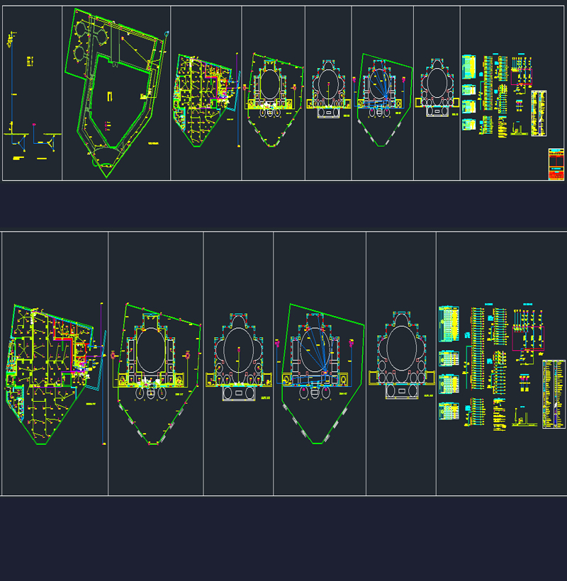 Cami Elektrik Tesisat Autocad Projesi