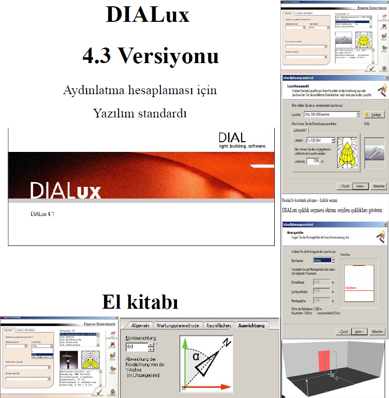 Dialux Aydınlatma Hesaplama Programı ve Kullanım Kitapçığı