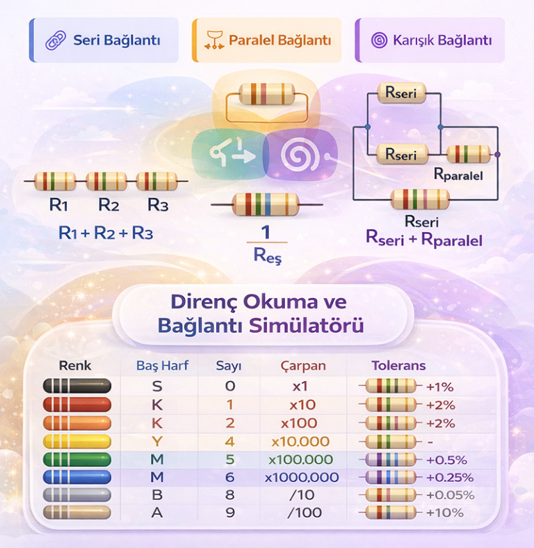 Direnç Okuma ve Bağlantıları Simülatörü