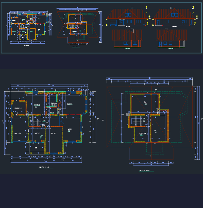 Dublex (Dubleks) Villa Mimari Proje