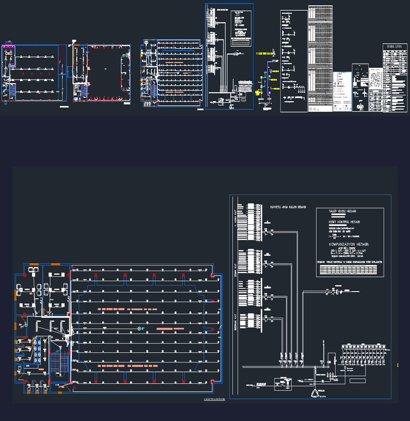 Düğün Salonu Elektrik Tesisat Projesi