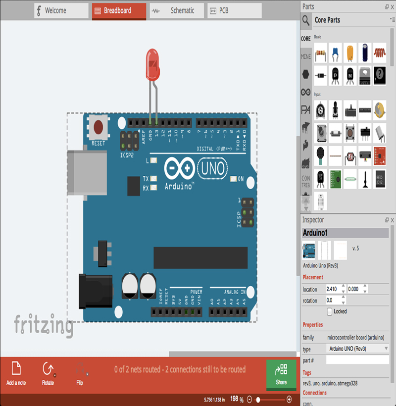 Fritzing ile Elektronik Devre Tasarımı