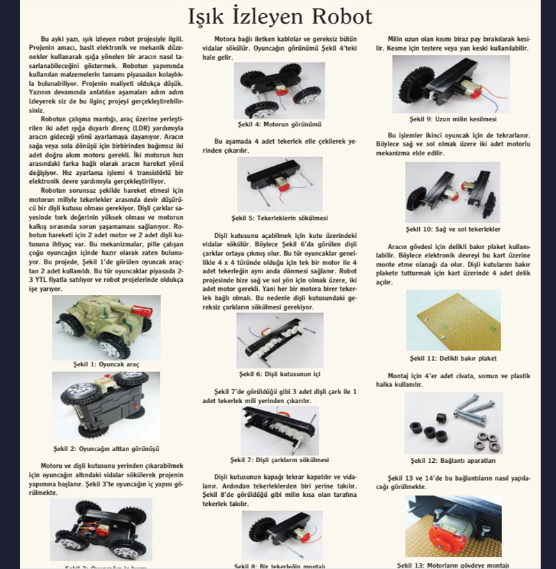 Işık İzleyen Robot Yapımı