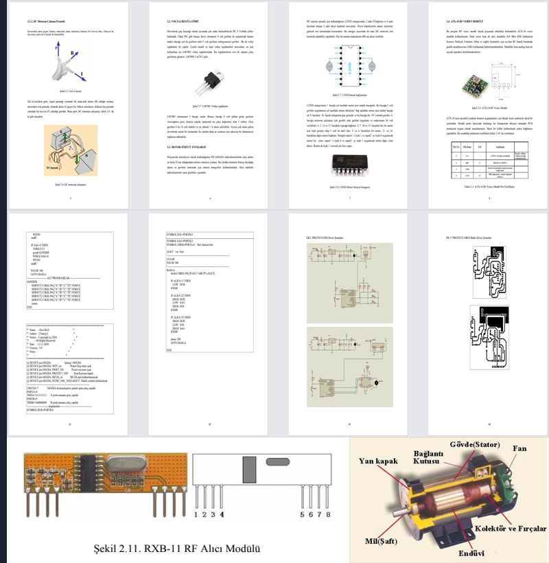 Kablosuz Haberleşme ile DC Motor Kontrolü Tez Çalışması