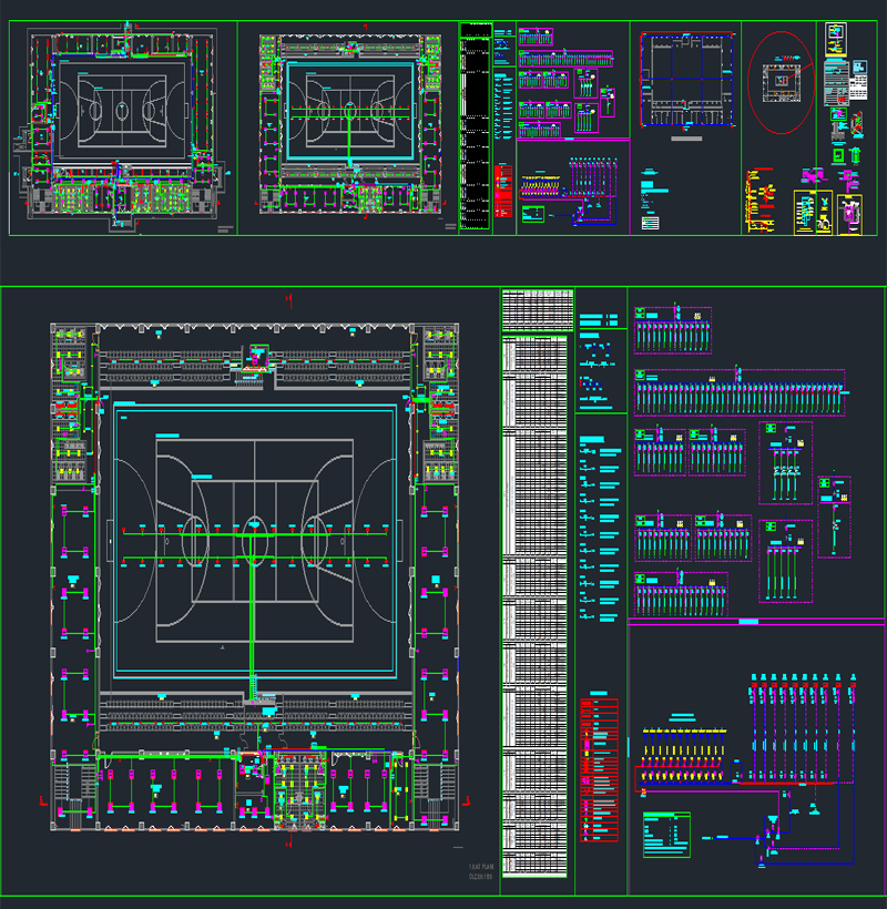 Kapalı Spor Salonu Tam Set Proje