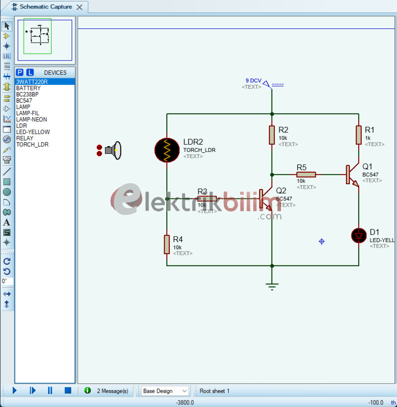 LDR ile Karanlıkta Çalışan LED Devresi