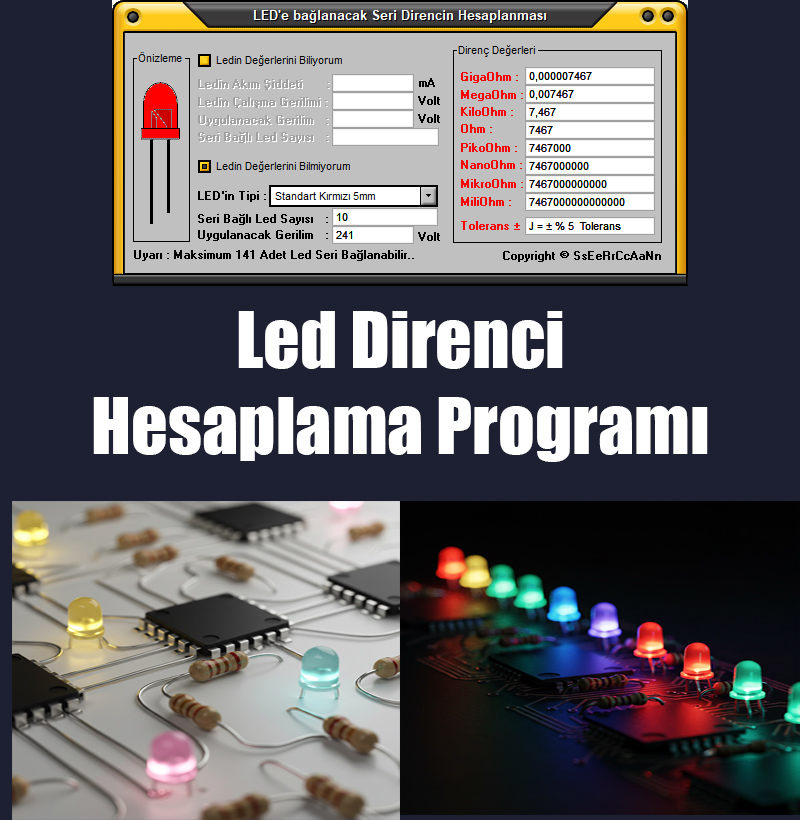 LED Direnci Hesaplama Programı