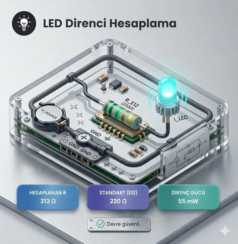 LED Direnci Hesaplama Simülatörü