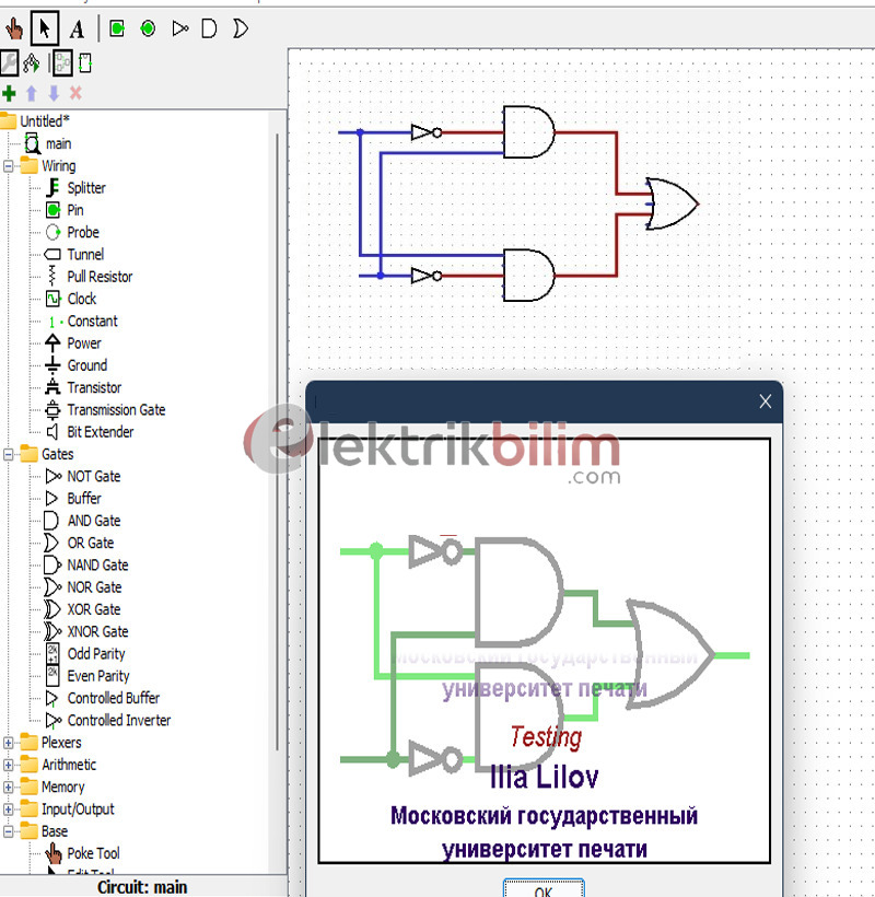 Lojik Simülasyon Programı Dijital Devre Tasarımı