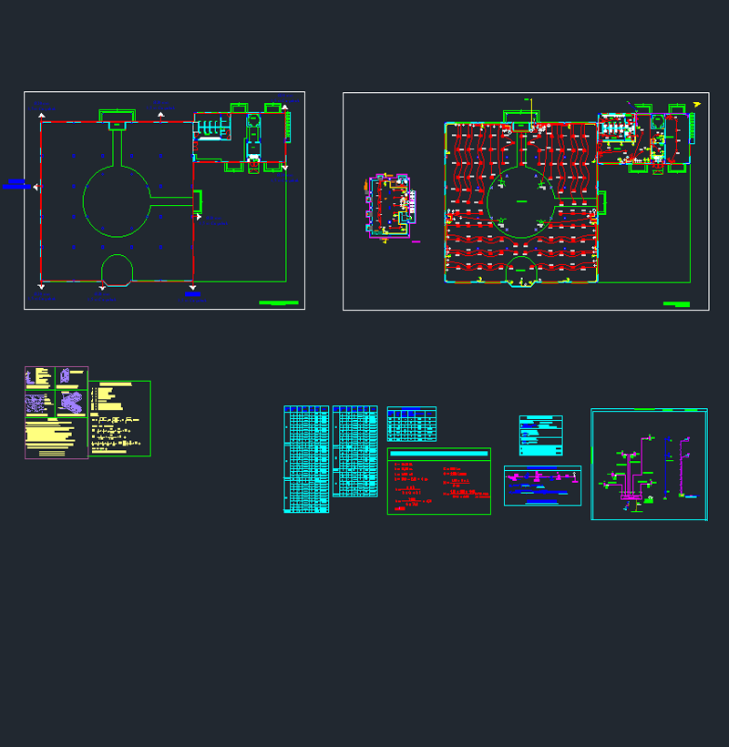 Lokanta Düğün Salonu Autocad Projesi