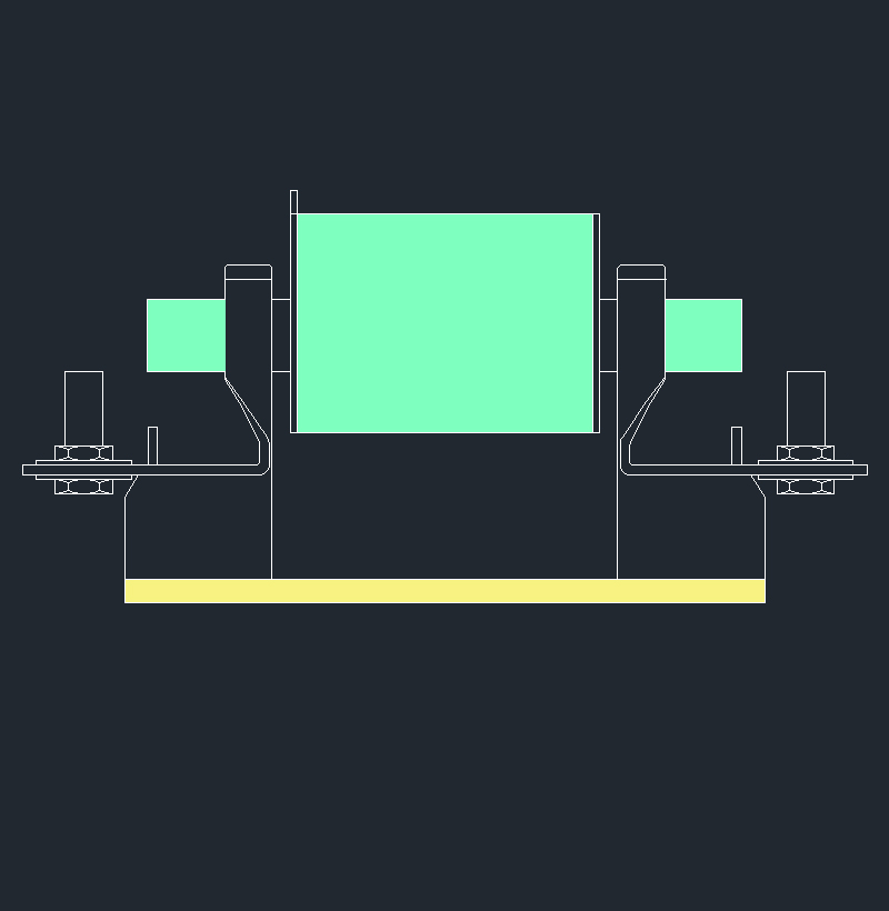 NH0 Sigorta 2 Boyutlu AutoCAD Çizimi