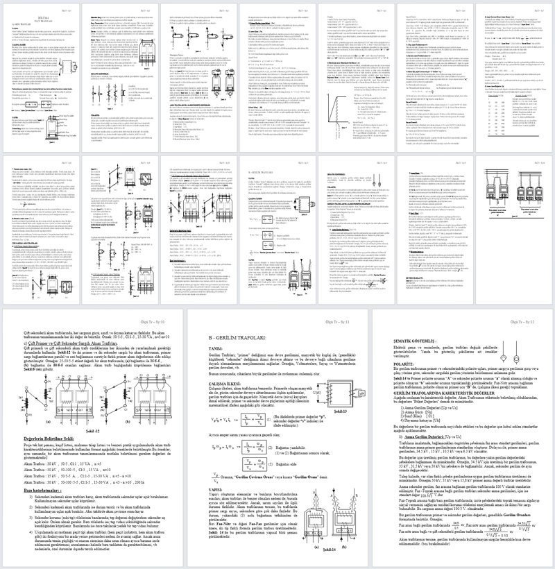 Ölçü Trafoları Notları