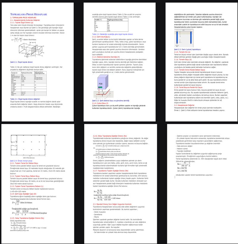Örnek Topraklama Hesabı