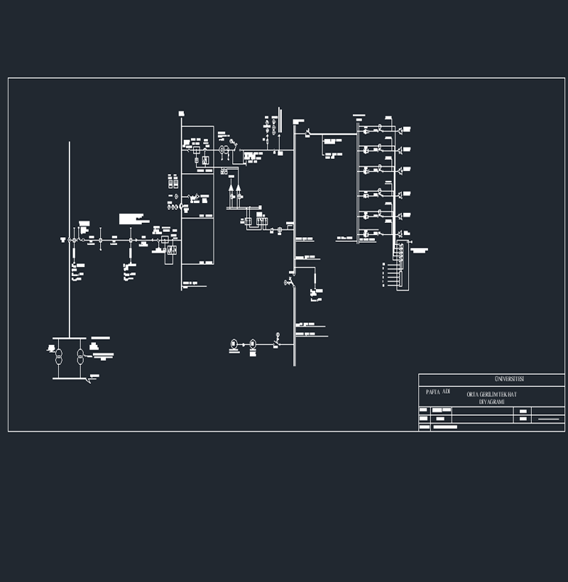 Orta Gerilim Tek Hat Şeması