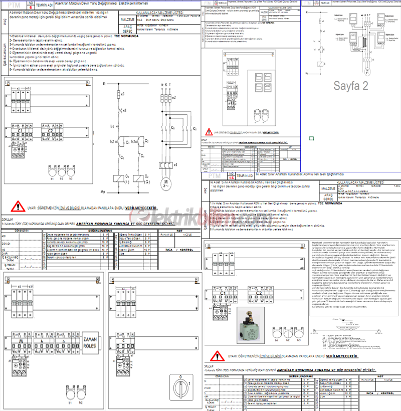 Pano Tasarımı ve Montajı Dersi Uygulama Temrinleri