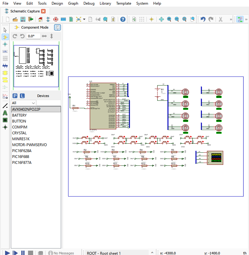 PIC16F877 ile 8 Adet Servo Motorun Kontrolü