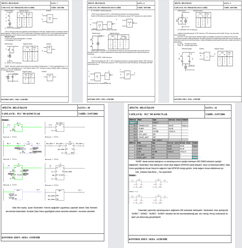 PLC Siemens Staj Raporu