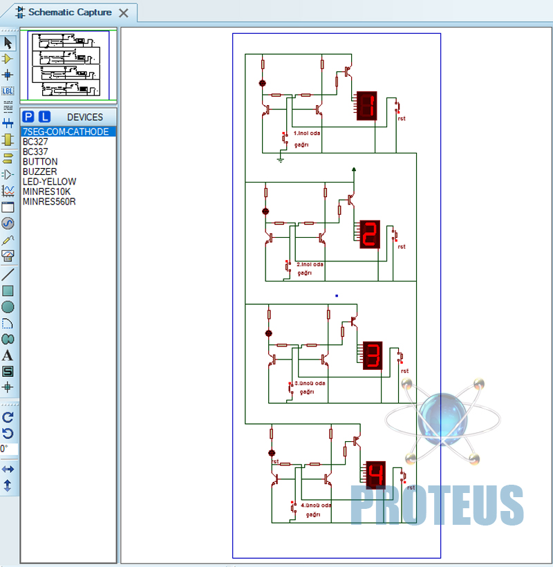 Proteus ISIS ile Müstahdem Çağrı Devre Uygulaması