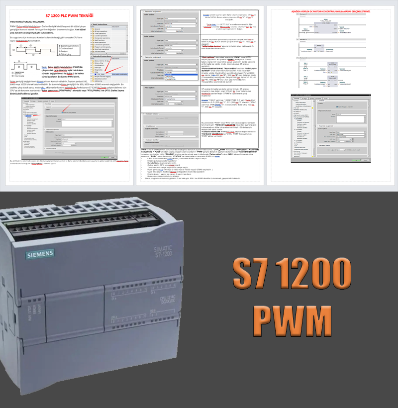 S7 1200 PLC – PWM Tekniği