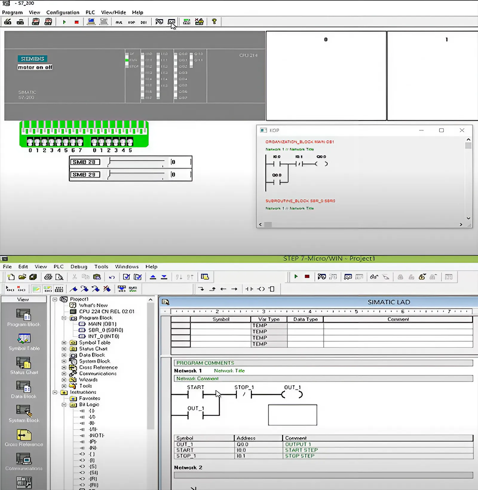 S7 200 Microwin ve Simülatör Programı