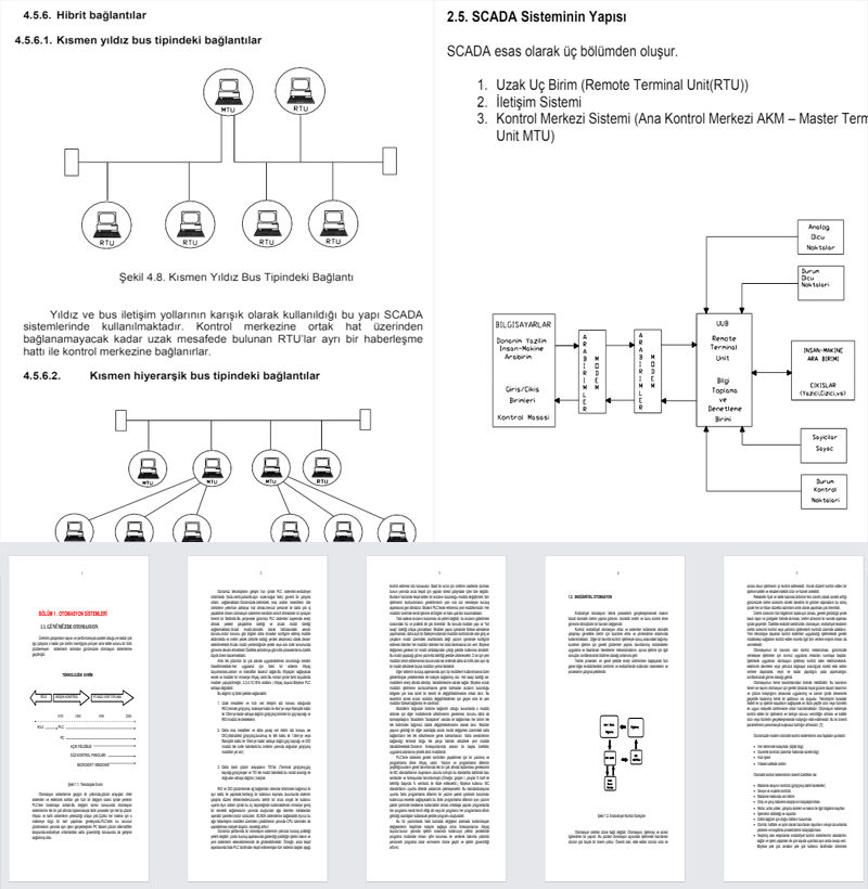 SCADA Hakkında Kapsamlı Tez ve Uygulama Şeması