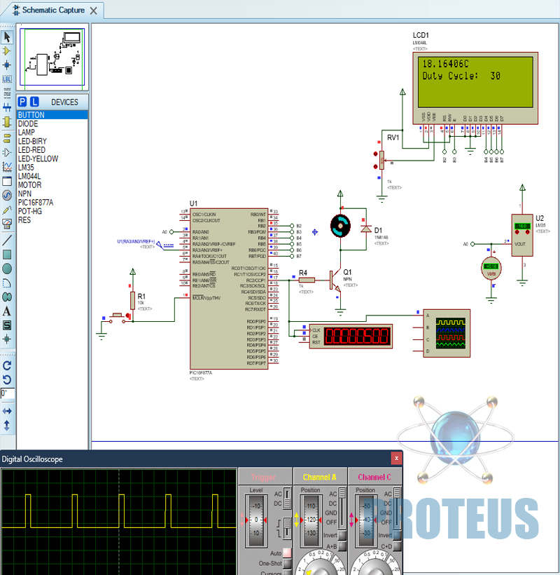Sensör Sıcaklık Değerine Göre Fan Kontrolü PWM