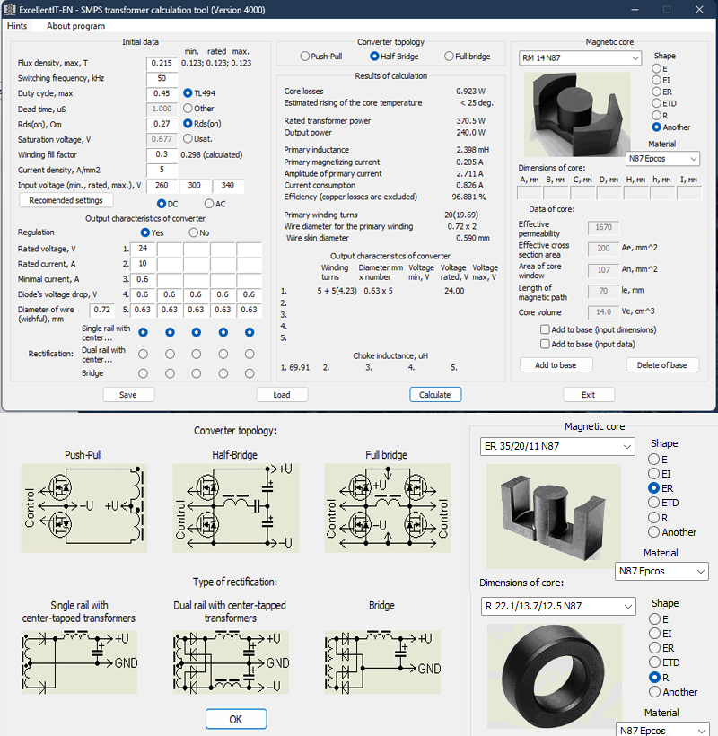 SMPS Transformatör Tasarım Programı