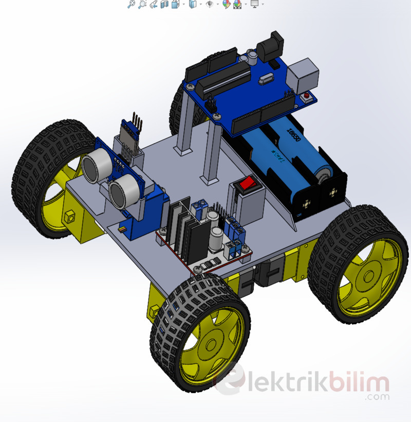 SolidWorks Arduino Robot Araba