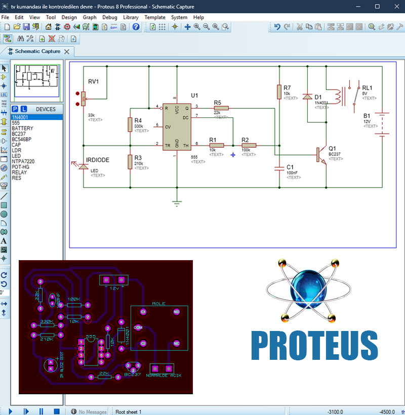 TV Kumanda Kontrollü IRDIODE Devresi
