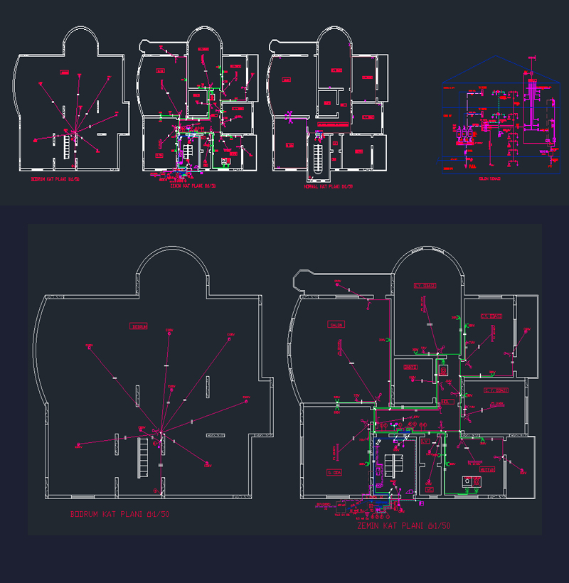 Villa Elektrik Tesisat Projesi