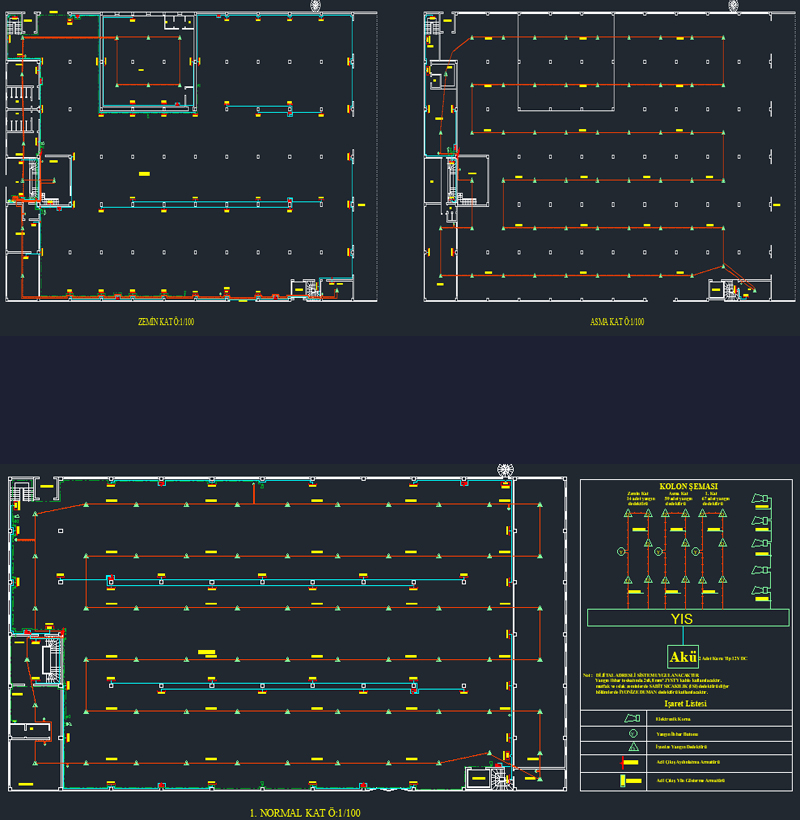 Yangın İhbar ve Acil Aydınlatma Projesi