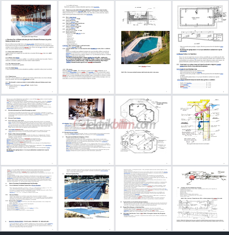 Yüzme Havuzları Proje Hazırlama Esasları Notları