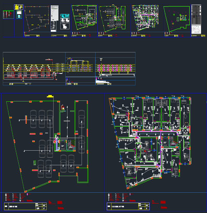 Zemin + 4 Kat, 8 Daire Üzerine 1+1 Apart Ev Projesi
